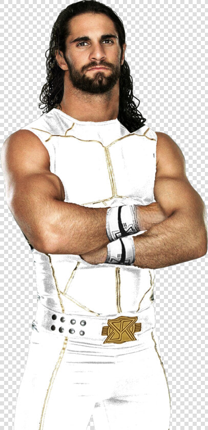 Suspenders   Wwe Seth Rollins White Attire  HD Png DownloadTransparent PNG