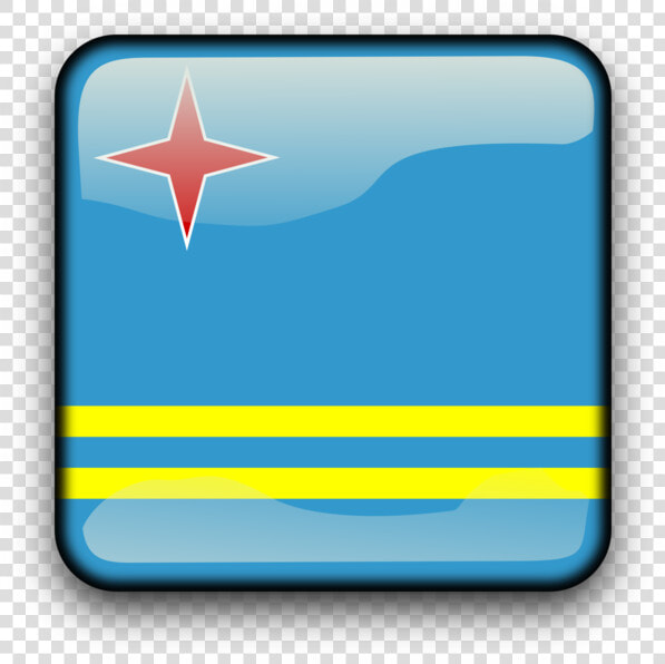 Blue line rectangle   Flag Of Aruba  HD Png DownloadTransparent PNG