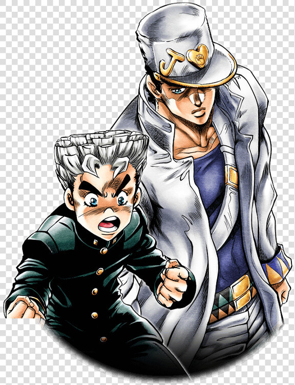 Unit Jotaro Kujo And Koichi Hirose   Koichi Jojo Stardust Shooters  HD Png DownloadTransparent PNG