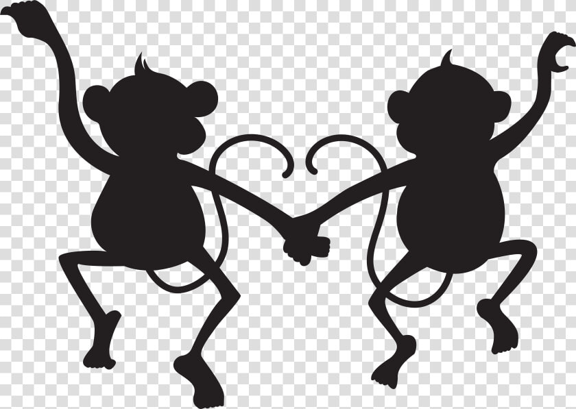 Silhouette Clip Art   Monkey Silhouette Clip Art  HD Png DownloadTransparent PNG