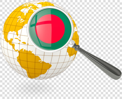 Magnified Flag With Globe   Belgium On A Globe  HD Png DownloadTransparent PNG