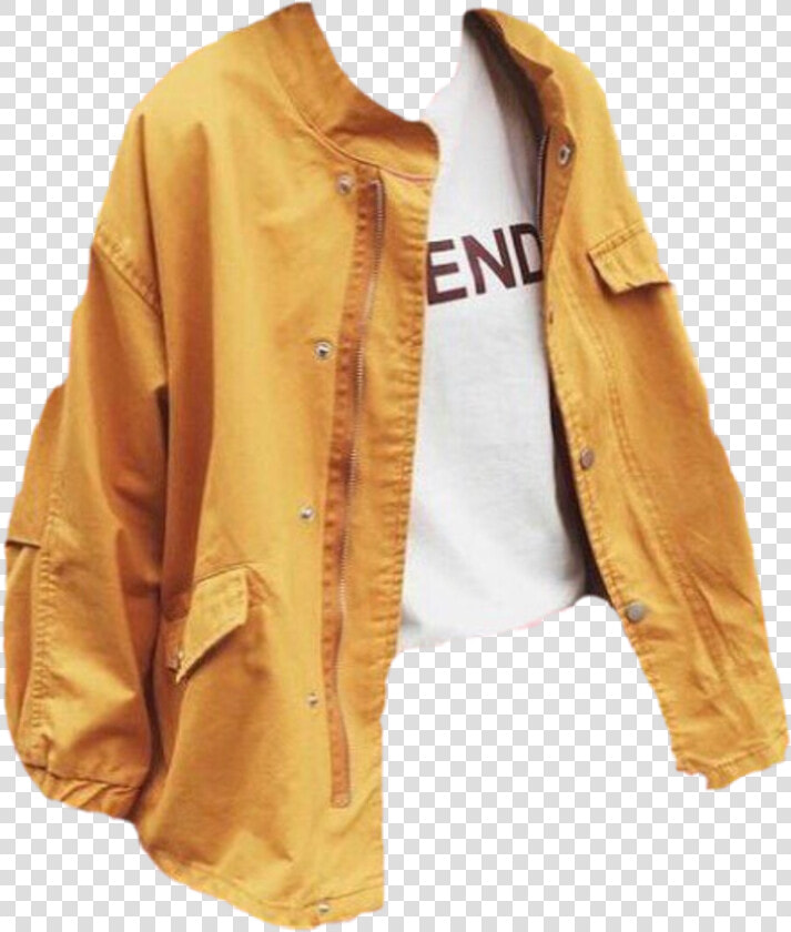  vitage  yellow  jacket  moodboard  pretty  freetoedit   Jacket Korean Autumn Outfit  HD Png DownloadTransparent PNG