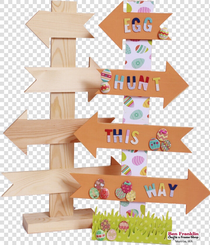 We Just Painted The Arrows Of Our Directional Sign   Transparent Clip Art Egg Hunting Frame  HD Png DownloadTransparent PNG