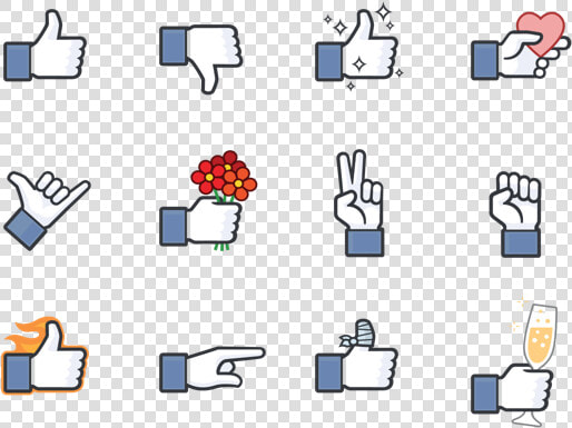 Likes Facebook Stickers   Make Sticker For Facebook  HD Png DownloadTransparent PNG