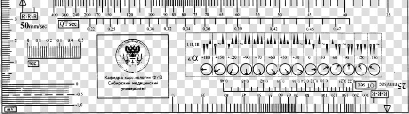 Ecg Ruler   Free Printable Ecg Ruler  HD Png DownloadTransparent PNG