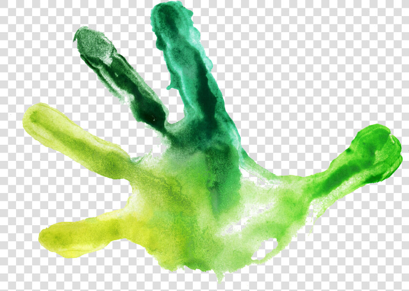 Childrens Handprints    Green Handprint Transparent  HD Png DownloadTransparent PNG