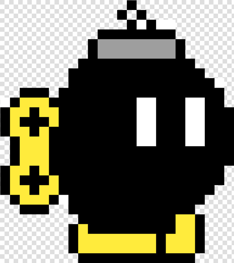 A Bomb From Mario   Bob Omb Pixel Art  HD Png DownloadTransparent PNG