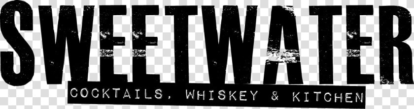 Sweetwater Craft Cocktails Florida Whiskey Whisky Gin   Monochrome  HD Png DownloadTransparent PNG