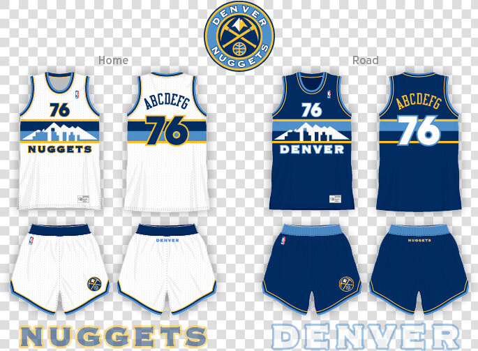 Denver Homeroad   Denver Nuggets Jersey Concept  HD Png DownloadTransparent PNG