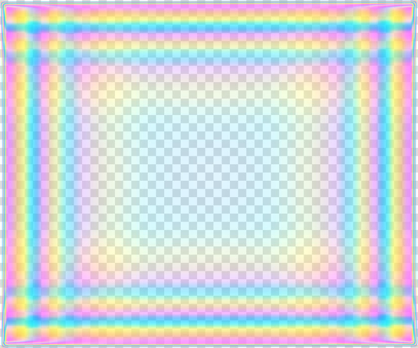  rainbow  holo  holographic  frame  transparent   Rainbow Frame Transparent  HD Png DownloadTransparent PNG