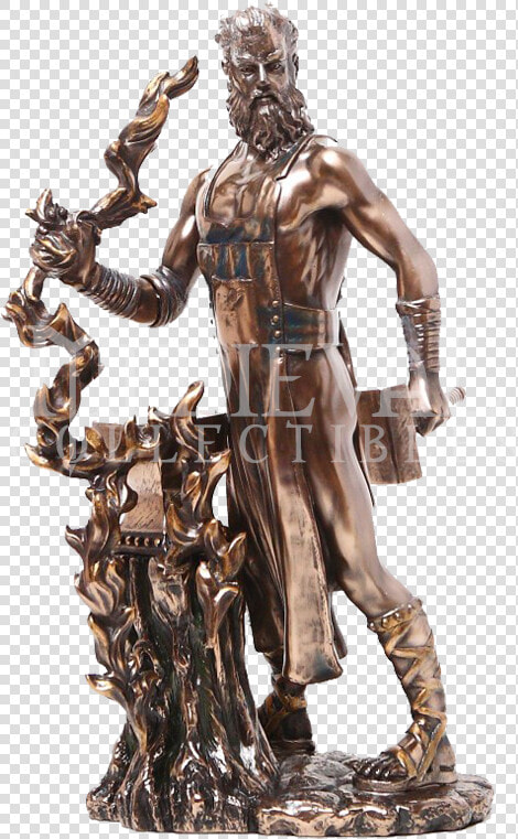 Transparent Greek Bust Png   Ancient Greek Blacksmith Hephaestus Statue  Png DownloadTransparent PNG