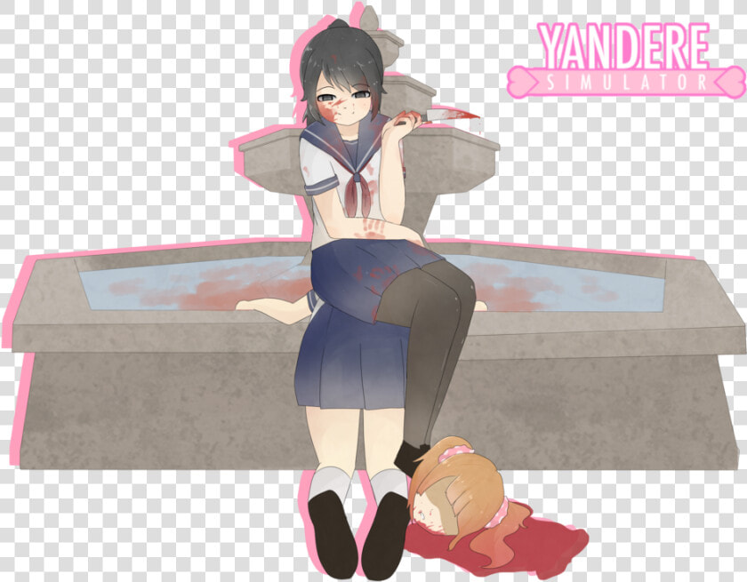 Yandere Simulator Yandere Simulator Yuno Gasai Pink   Yandere Simulator Personajes Fan Art  HD Png DownloadTransparent PNG