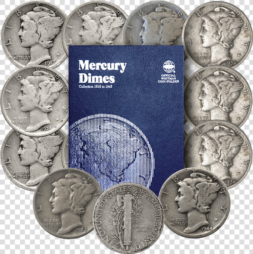 Budding Collectors Mercury Dime Starter Set   Cash  HD Png DownloadTransparent PNG