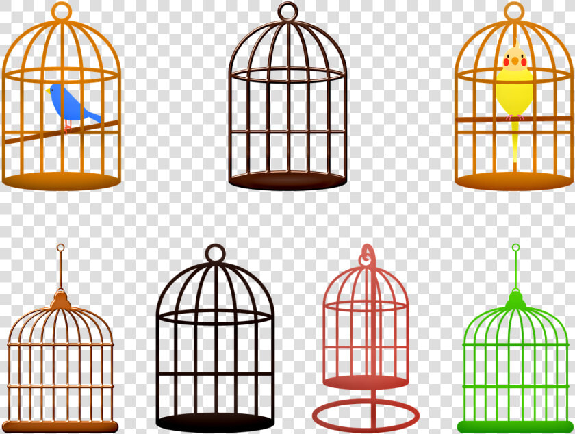 Birdcage Birds Colorful Free Photo   Birds  HD Png DownloadTransparent PNG