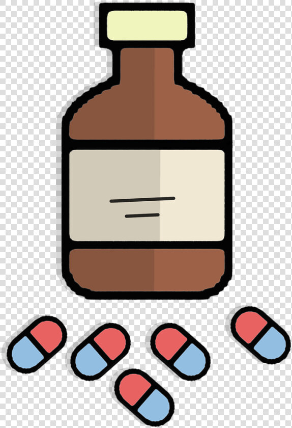 Drug Cartoon Pill Bottle  HD Png DownloadTransparent PNG