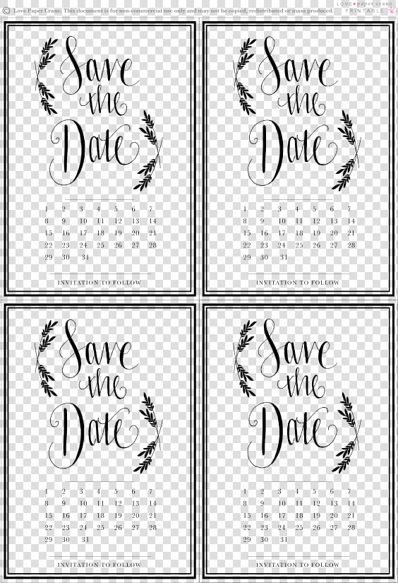 A Free Save The Date Printable For You To Download   Save The Date Month  HD Png DownloadTransparent PNG