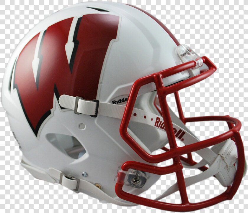 Wisconsin Speed Authentic Helmet   Wisconsin Football Helmet  HD Png DownloadTransparent PNG