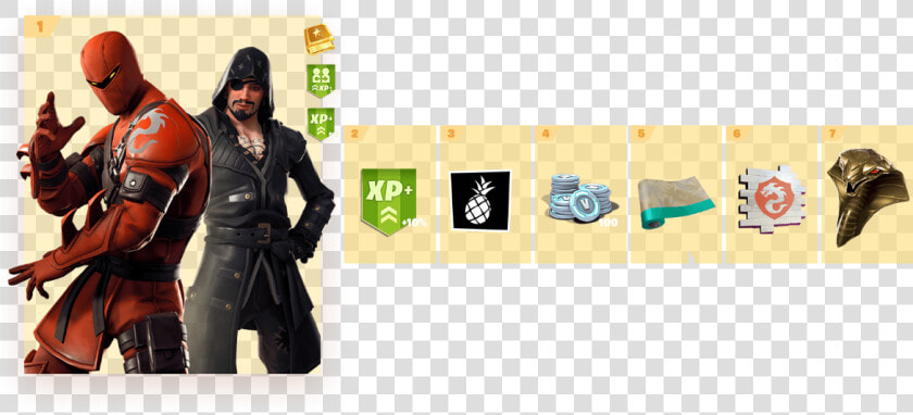 V7 40 Patch Notes   Fortnite Season 8 Battle Pass All Tiers  HD Png DownloadTransparent PNG