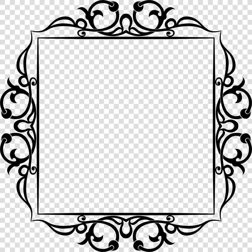 Banner Royalty Free Stock Decorative Svg Floral   Free Frame Border Clipart  HD Png DownloadTransparent PNG