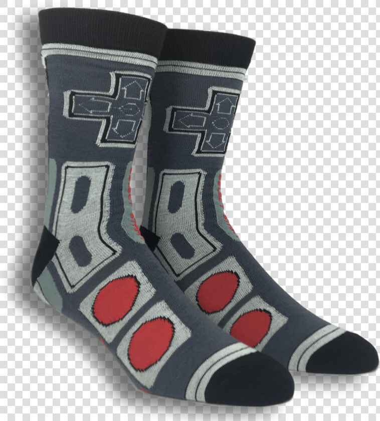 2 Pair Pack Classic Nintendo Controller Socks  HD Png DownloadTransparent PNG