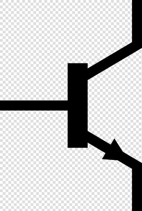 Transistor  Symbol  Electronics  Circuit  Component   Transistor Sign  HD Png DownloadTransparent PNG