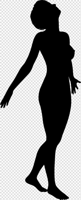 Silhouette Woman Female Clip Art   Silhouette Of Woman Looking Up  HD Png DownloadTransparent PNG