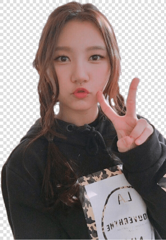 Pristin Sungyeon Peace Sign   Pristin Sungyeon  HD Png DownloadTransparent PNG