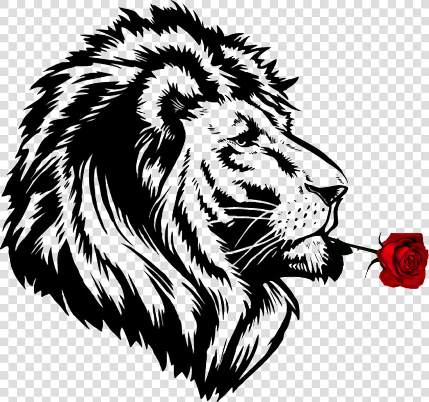 Lion S Roar Cheetah Lion S Roar Drawing   Lion Black And White Png  Transparent PngTransparent PNG