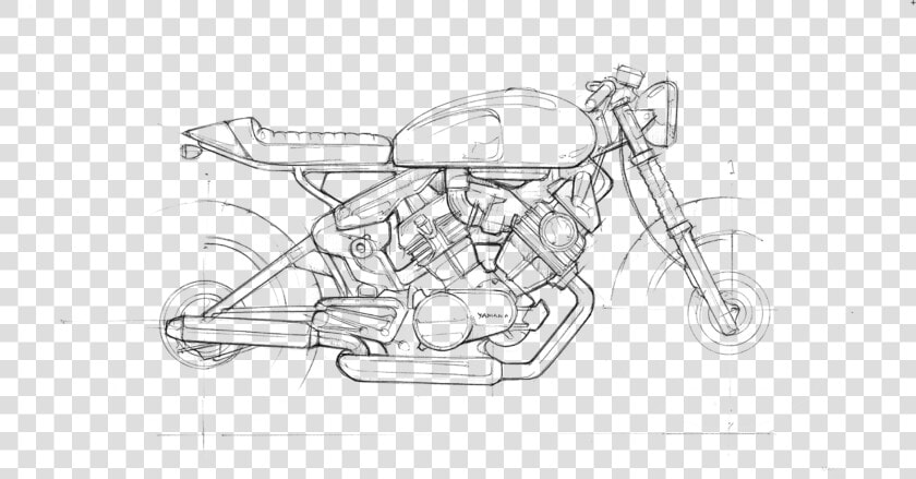 Cafe Racer Sketch Book  HD Png DownloadTransparent PNG