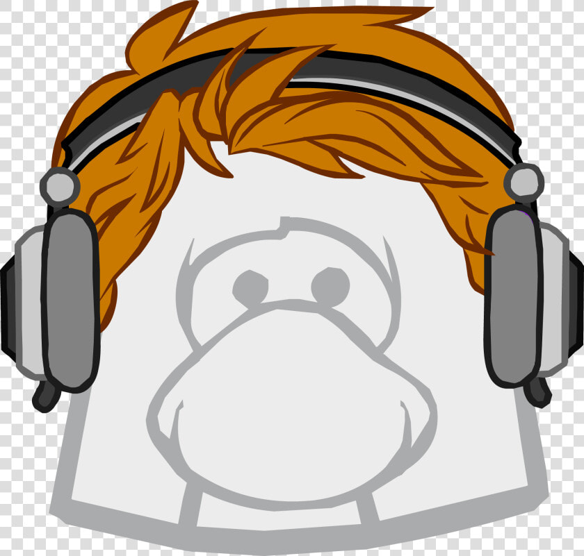 Club Penguin Earth Hat   Club Penguin Red Hair  HD Png DownloadTransparent PNG