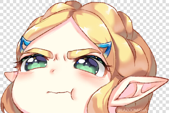 Princess Zelda Drawn By Lazoomaiga   Pouting Zelda  HD Png DownloadTransparent PNG