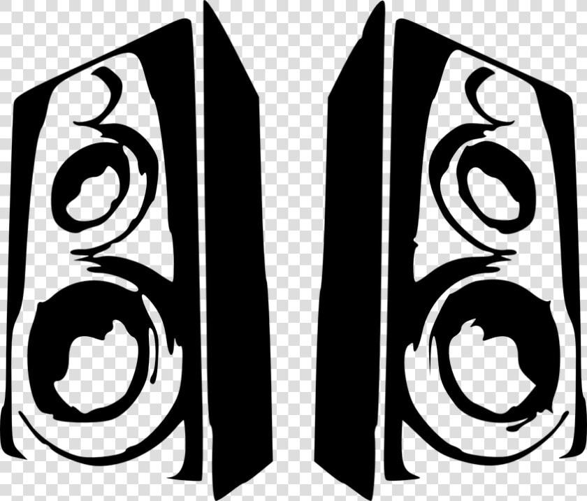 Speakers  Sound  Audio  Speaker  Entertainment  Concert   Speaker Clipart Black And White  HD Png DownloadTransparent PNG