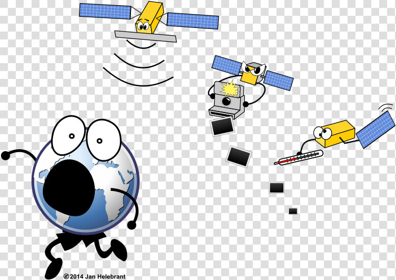 Cartoon Sentinel Satellites   Parody   Remote Sensing Cartoon  HD Png DownloadTransparent PNG