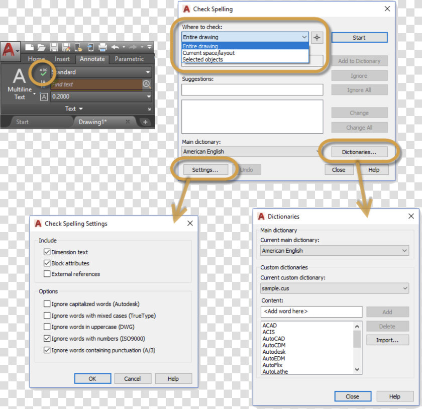 Editing Text In Autocad   Spell De Autocad  HD Png DownloadTransparent PNG