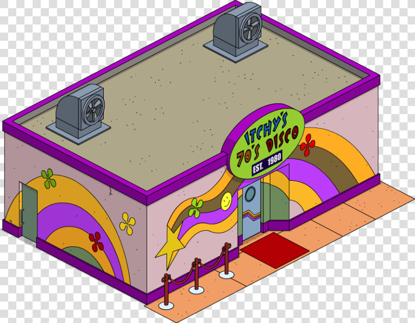 Simpsons Tapped Out Itchy  39 s 70s Disco  HD Png DownloadTransparent PNG