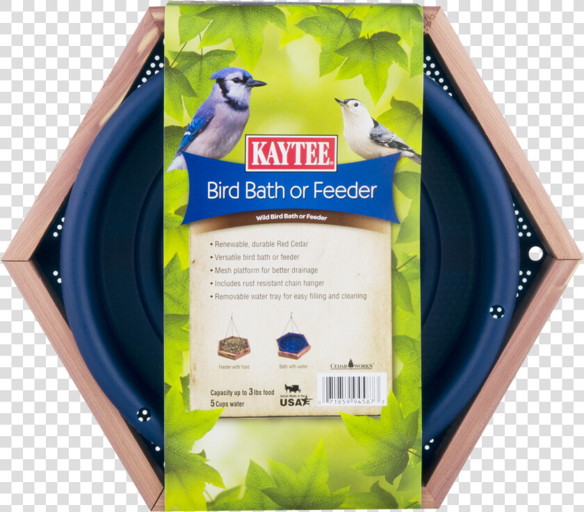 Kaytee Cedar Bird Bath Or Feeder  HD Png DownloadTransparent PNG