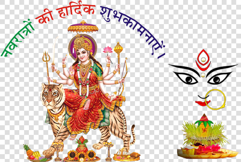 Navratri Png Transparent Images   Shera Wali Mata Png  Png DownloadTransparent PNG