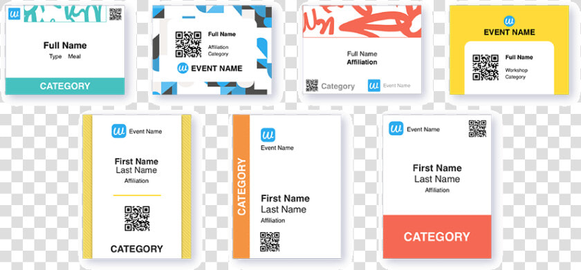 Whova S Wide Range Of Professional Name Badge Templates   Badge Template  HD Png DownloadTransparent PNG