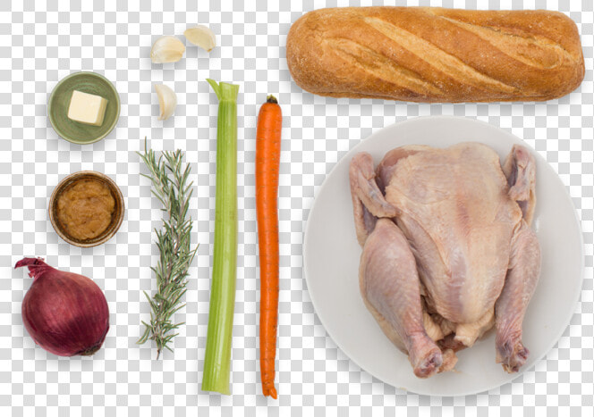 Roasted Cornish Game Hen With Rosemary Baguette Stuffing   Red Onion  HD Png DownloadTransparent PNG