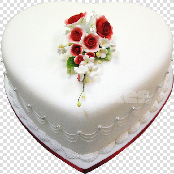 Heart Shaped Wedding Cake   Birthday Cake  HD Png DownloadTransparent PNG