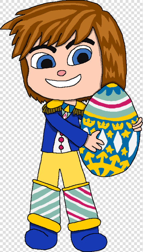 Eric Von Schweetz Holding A Easter Egg   Cartoon  HD Png DownloadTransparent PNG