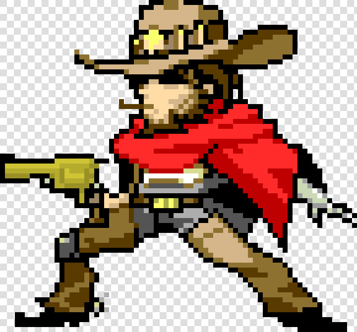 Overwatch Mccree Pixel Spray Clipart   Png Download   Overwatch Mccree Pixel Spray  Transparent PngTransparent PNG