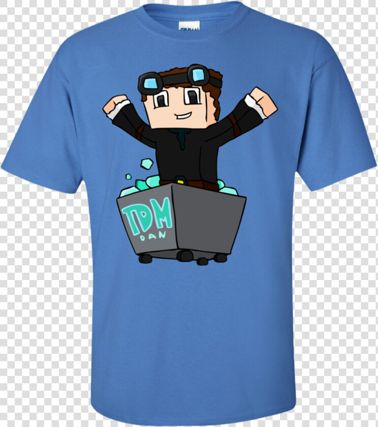 Dantdm The Diamond Minecart T shirt   Sleeve  HD Png DownloadTransparent PNG