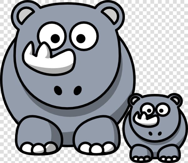 Picture Transparent Download Baby Rhino Clipart   Cartoon Rhino Clipart  HD Png DownloadTransparent PNG