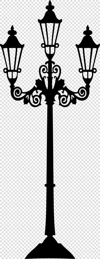 Streetlight Clipart Transparent   Lamp Post Silhouette Png  Png DownloadTransparent PNG