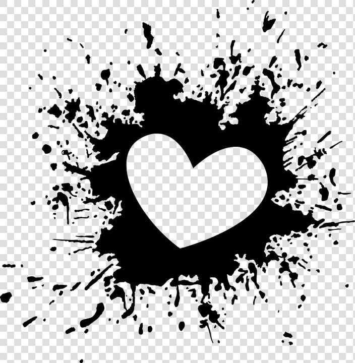 El Blob  Tinta  Corazón   Heart Splash Png  Transparent PngTransparent PNG