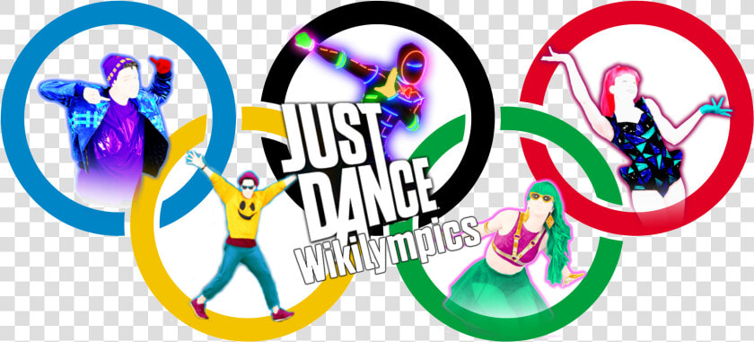 Just Dance Clip Art Image Wikilympics Wiki Clipart   Olympic Rings Gymnastics Girls  HD Png DownloadTransparent PNG