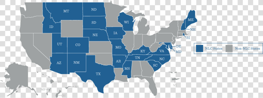 Nursing Compact States 2019  HD Png DownloadTransparent PNG