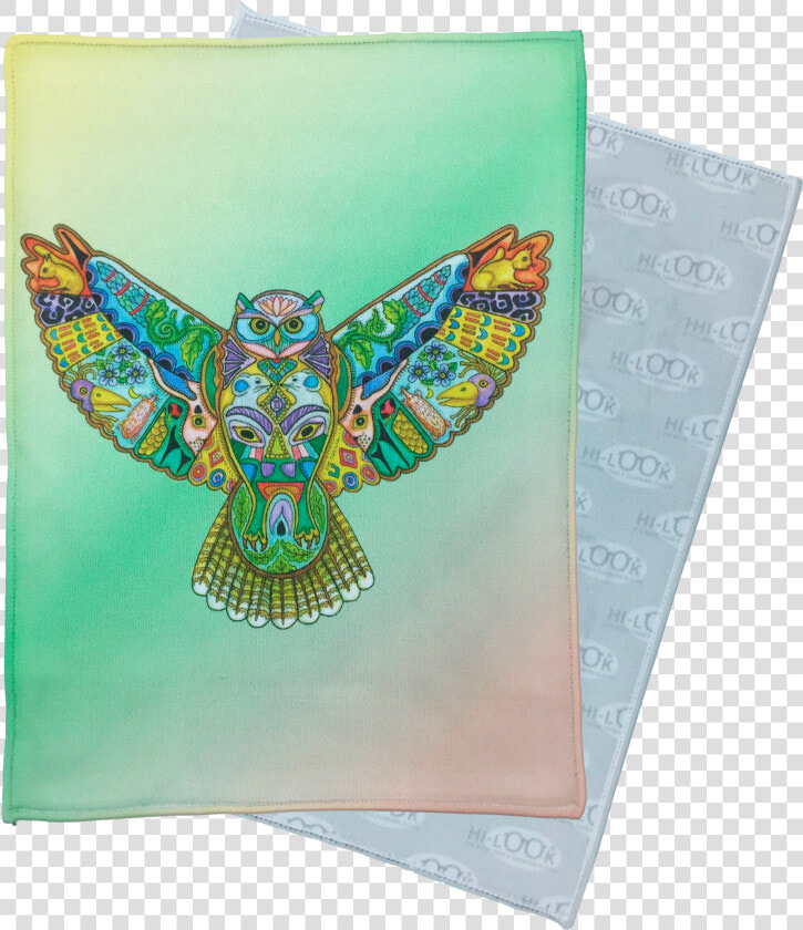 Great Horned Owl Microfiber Cleaning Cloth Data zoom   Eagle  HD Png DownloadTransparent PNG