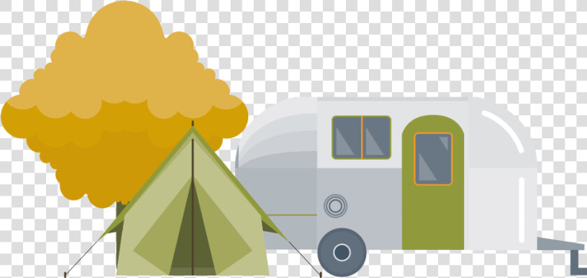 Caravan Clipart Campground   Illustration  HD Png DownloadTransparent PNG